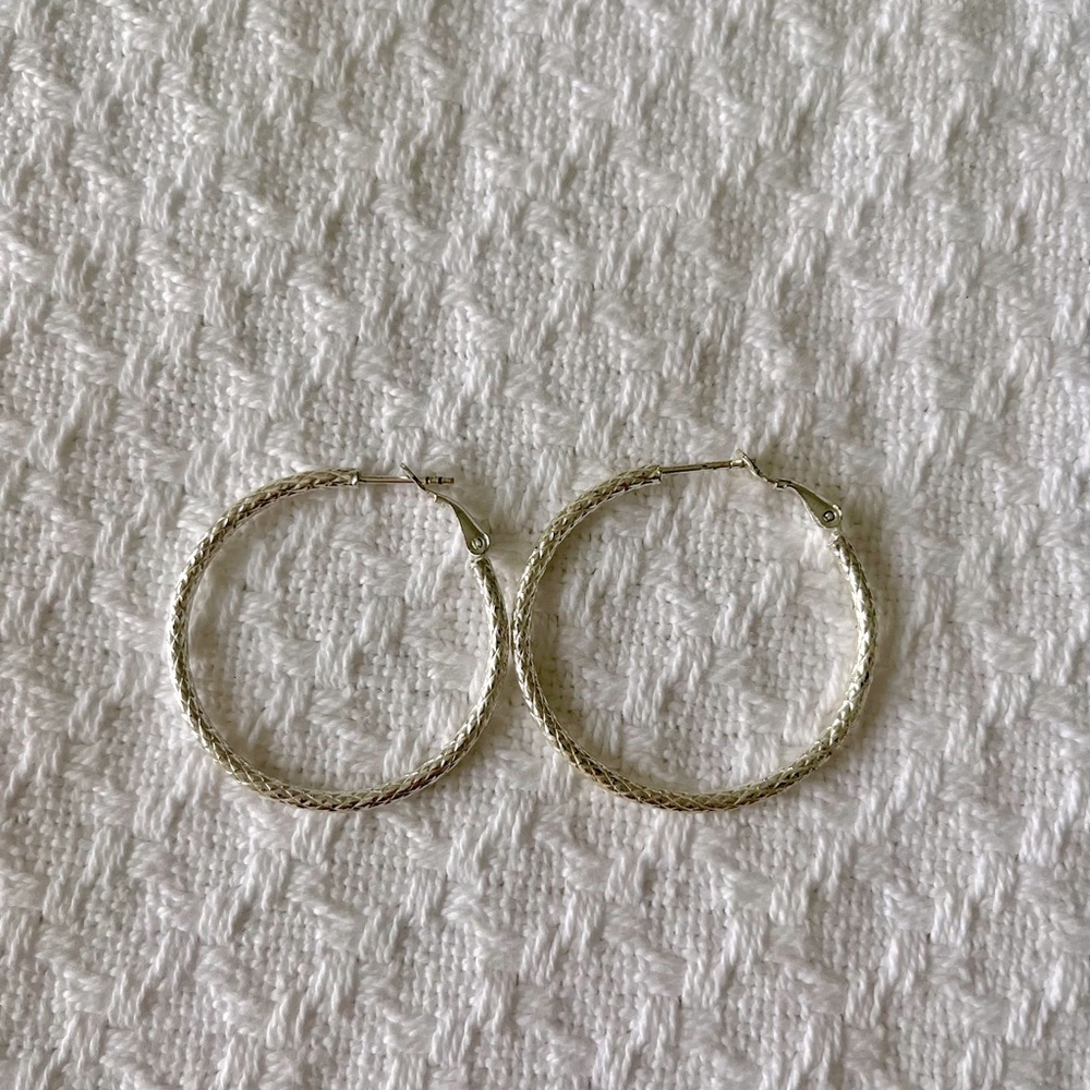 Kohl’s silver hoop earrings.